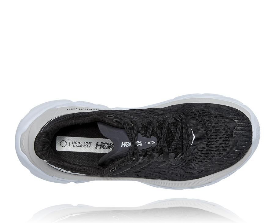 Hoka One One Koşu Ayakkabısı Kadın Siyah/Beyaz - Clifton Edge - BE9347658